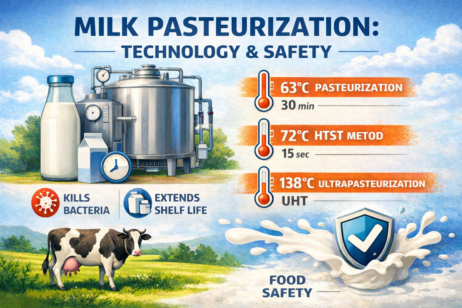 Milk Pasteurization: Technologies and Food Safety - Ua Dairy