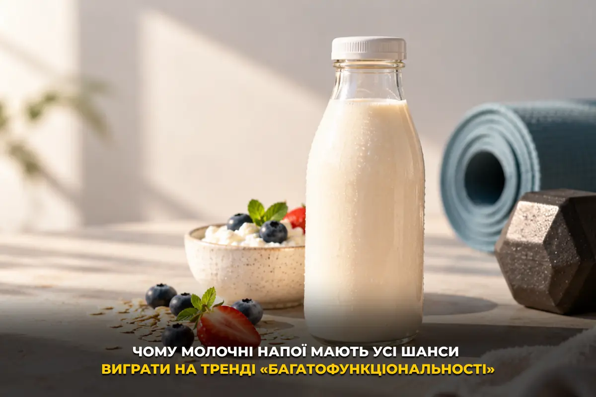 Чому молочні напої мають усі шанси виграти на тренді «багатофункціональності»