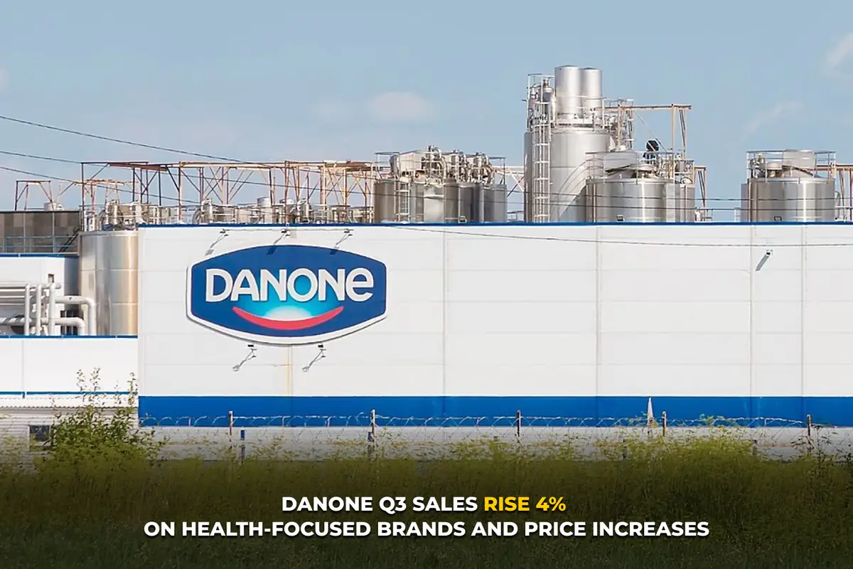 Danone Q3 sales rise 4% on health-focused brands and price increases
