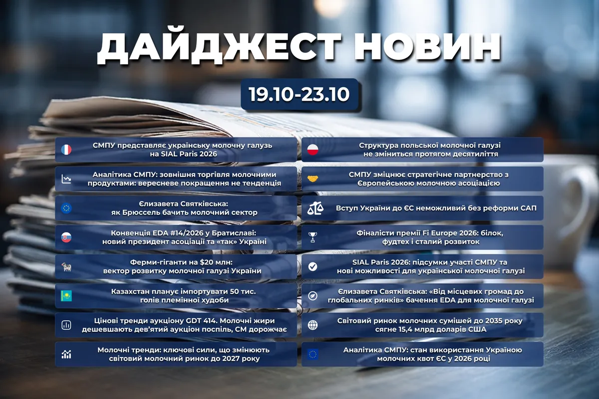 📰 ДАЙДЖЕСТ НОВИН 19.10 – 23.10