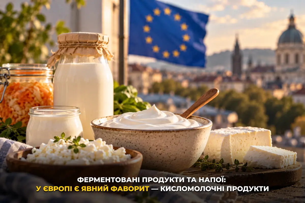 Ферментовані продукти та напої: у Європі є явний фаворит — кисломолочні продукти