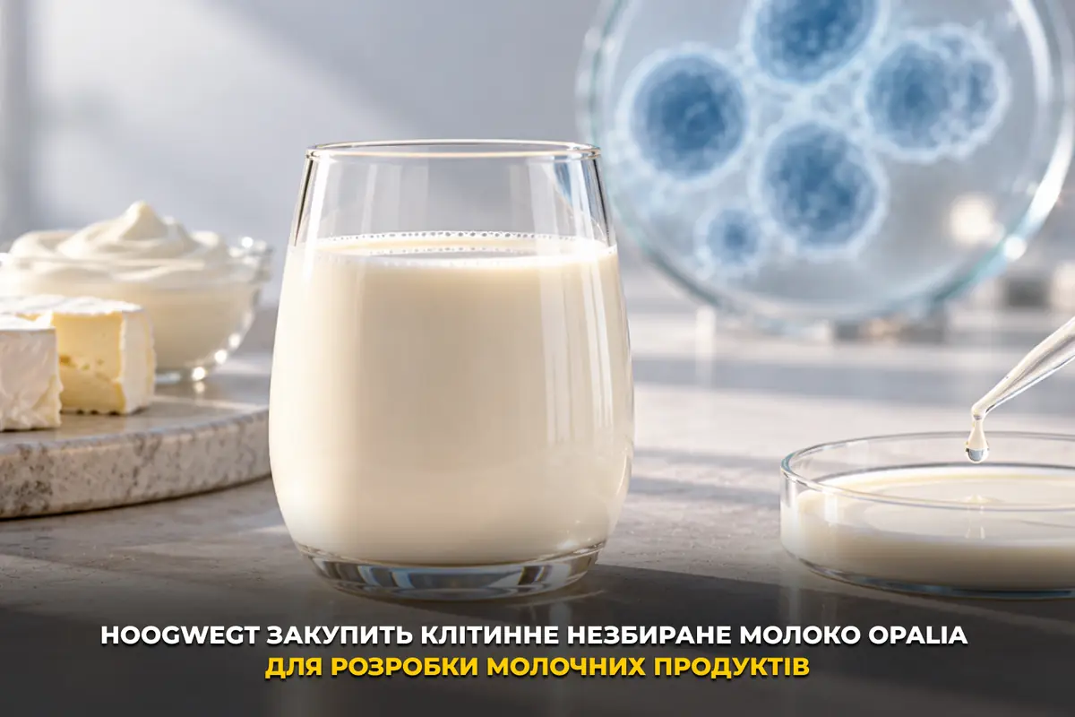 Hoogwegt закупить клітинне незбиране молоко Opalia для розробки молочних продуктів