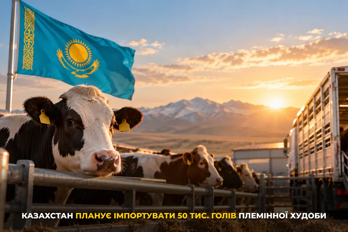 Казахстан планує імпортувати 50 тис. голів племінної худоби