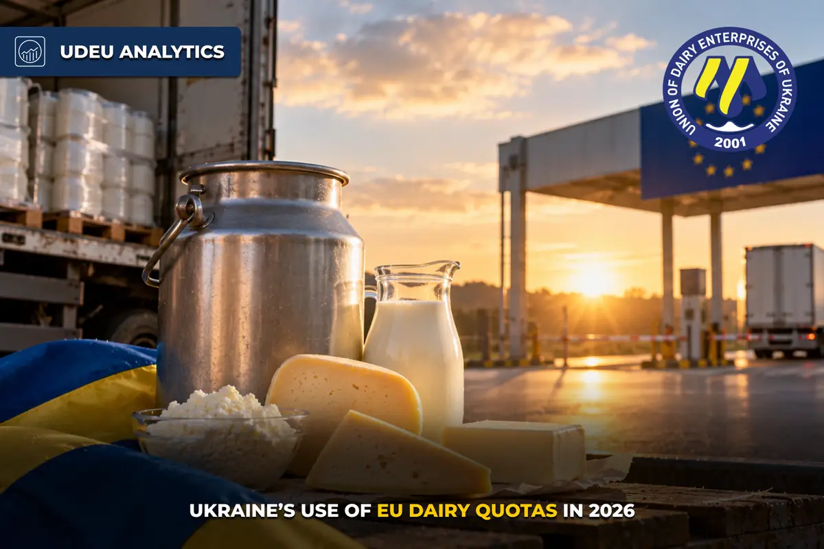 UDEU Analytics: Ukraine’s use of EU dairy quotas in 2026